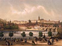 View of the Little Quarter and Prague Castle Hradcany, C.1845-Francois Joseph Sandmann-Mounted Giclee Print