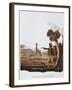 Francois Le Vaillant at the Camp Along the Orange River-Francois Le Vaillant-Framed Giclee Print