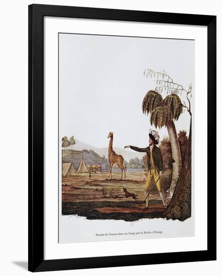 Francois Le Vaillant at the Camp Along the Orange River-Francois Le Vaillant-Framed Giclee Print