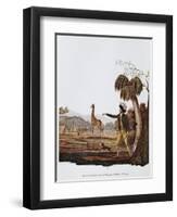 Francois Le Vaillant at the Camp Along the Orange River-Francois Le Vaillant-Framed Giclee Print