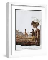 Francois Le Vaillant at the Camp Along the Orange River-Francois Le Vaillant-Framed Giclee Print