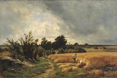 Scene of Bas-Meudon, 1892 (Oil on Canvas)-Francois Louis Francais-Framed Giclee Print