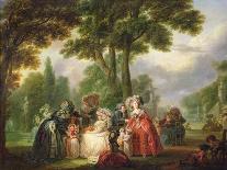 A Romantic Meeting-Louis Joseph Watteau-Giclee Print