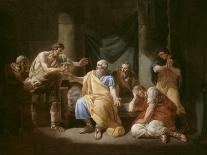 La mort de Socrate-François Louis Joseph Watteau-Giclee Print