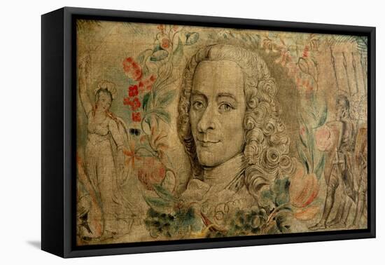 Francois Marie Arouet De Voltaire, C.1800-William Blake-Framed Stretched Canvas