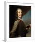 Francois-Marie Arouet de Voltaire called Voltaire (1694-1778)-Maurice Quentin de la Tour-Framed Giclee Print