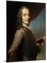 Francois-Marie Arouet de Voltaire called Voltaire (1694-1778)-Maurice Quentin de la Tour-Mounted Giclee Print