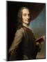 Francois-Marie Arouet de Voltaire called Voltaire (1694-1778)-Maurice Quentin de la Tour-Mounted Giclee Print