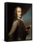 Francois-Marie Arouet de Voltaire called Voltaire (1694-1778)-Maurice Quentin de la Tour-Framed Stretched Canvas