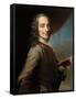 Francois-Marie Arouet de Voltaire called Voltaire (1694-1778)-Maurice Quentin de la Tour-Framed Stretched Canvas