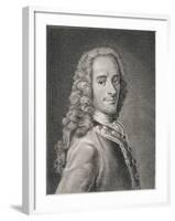 Francois Marie Arouet De Voltaire-Maurice Quentin de La Tour-Framed Giclee Print