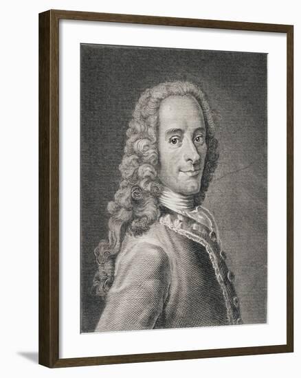 Francois Marie Arouet De Voltaire-Maurice Quentin de La Tour-Framed Giclee Print