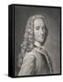 Francois Marie Arouet De Voltaire-Maurice Quentin de La Tour-Framed Stretched Canvas
