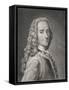 Francois Marie Arouet De Voltaire-Maurice Quentin de La Tour-Framed Stretched Canvas