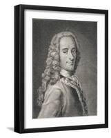 Francois Marie Arouet De Voltaire-Maurice Quentin de La Tour-Framed Giclee Print