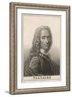 Francois-Marie Arouet the French Writer and Philosopher-null-Framed Art Print