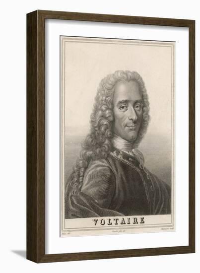 Francois-Marie Arouet the French Writer and Philosopher-null-Framed Art Print