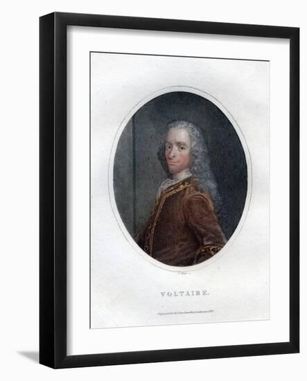 Francois Marie Arouet Voltaire, 18th Century French Writer and Satirist-J Pass-Framed Giclee Print