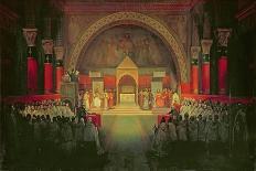 The Inauguration of Jacques de Molay into the Order of Knights Templar in 1295-Francois-Marius Granet-Giclee Print
