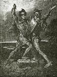Mort De Giliath - Illustration from Les Travailleurs De La Mer, 19th Century-Francois Nicolas Chifflart-Framed Stretched Canvas