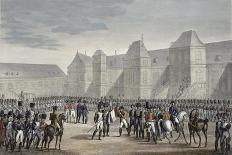 Retreat of the French after the battle of Leipzig, 19 October 1813, (c1850)-Francois Pigeot-Giclee Print