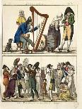 Caricature of Modern Ossian and of Street Singers, 1806-Francois Pompon-Framed Premium Giclee Print