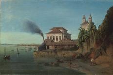 Solar Do Unhao, with the Church of N. S. De Conceicao Da Praia, Salvador Da Bahia-Francois Rene Moreaux-Mounted Giclee Print