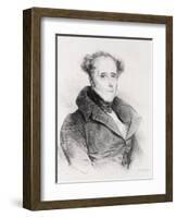 Francois-Rene, Vicomte De Chateaubriand, Engraved by Lemercier-Achille Deveria-Framed Giclee Print