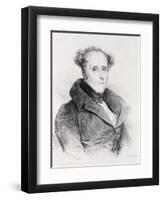 Francois-Rene, Vicomte De Chateaubriand, Engraved by Lemercier-Achille Deveria-Framed Giclee Print