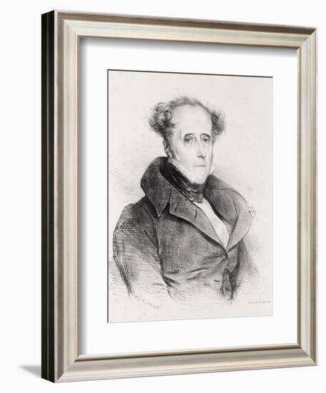 Francois-Rene, Vicomte De Chateaubriand, Engraved by Lemercier-Achille Deveria-Framed Giclee Print