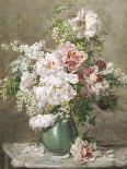 Still Life of Roses, Anemones and Phlox in a Basket-Francois Rivoire-Giclee Print