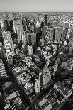 Black & White Aerial View of Nyc. Vertical New York.-Francois Roux-Framed Photographic Print