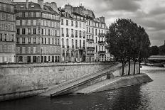 Seine River Bank on Ile Saint Louis, Paris, France-Francois Roux-Photographic Print