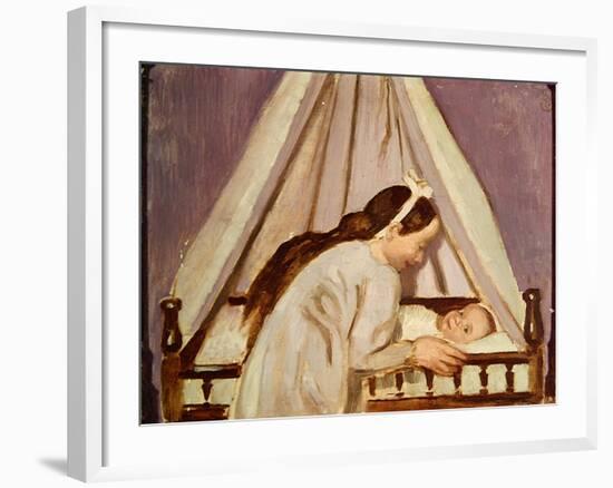 Francois's Cradle, 1916-Maurice Denis-Framed Giclee Print