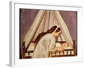 Francois's Cradle, 1916-Maurice Denis-Framed Giclee Print