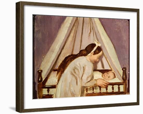 Francois's Cradle, 1916-Maurice Denis-Framed Giclee Print