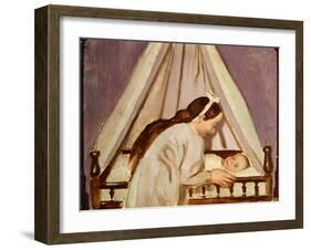 Francois's Cradle, 1916-Maurice Denis-Framed Giclee Print