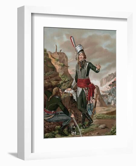 Francois-Severin Marcean Gesturing with Hand-null-Framed Giclee Print