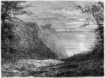 The Chalk Cliffs at the Königsstuhl, Rügen, Germany, 19th Century-Francois Stroobant-Framed Premium Giclee Print