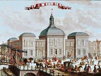 The Stock Exchange, Amsterdam, 1743-Francois van Bleyswyck-Stretched Canvas