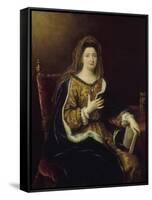 Françoise d'Aubigné, marquise de Maintenon, représentée en Sainte Françoise Romaine vers 1694-Pierre Mignard-Framed Stretched Canvas