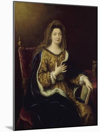 Françoise d'Aubigné, marquise de Maintenon, représentée en Sainte Françoise Romaine vers 1694-Pierre Mignard-Mounted Giclee Print