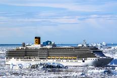 Cruiseship Costa Deliciosa, Disko Bay, Greenland-Françoise Gaujour-Photographic Print