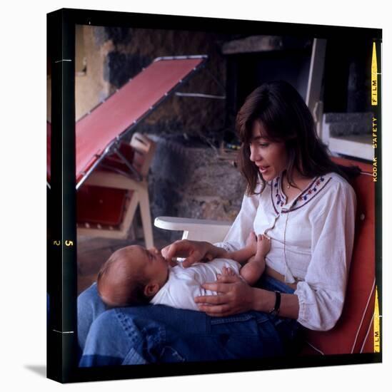 Françoise Hardy and Her Son, Thomas-Marcel Begoin-Stretched Canvas