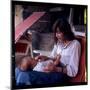 Françoise Hardy and Her Son, Thomas-Marcel Begoin-Mounted Premium Photographic Print