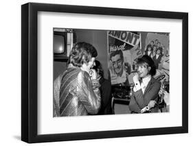 Françoise Hardy and the Rolling Stones's Singer, Mick Jagger-Bouchara-Framed Photographic Print