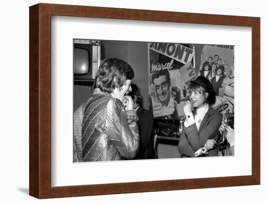 Françoise Hardy and the Rolling Stones's Singer, Mick Jagger-Bouchara-Framed Photographic Print