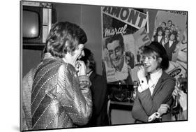 Françoise Hardy and the Rolling Stones's Singer, Mick Jagger-Bouchara-Mounted Photographic Print