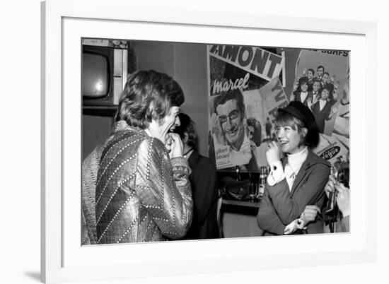 Françoise Hardy and the Rolling Stones's Singer, Mick Jagger-Bouchara-Framed Photographic Print