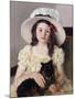 Francoise Holding a Little Black Dog, circa 1908-Mary Cassatt-Mounted Giclee Print